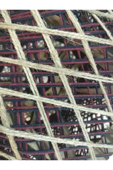 Bohem,Rustik,Modern,Hasır,Jüt,Doğal,El Yapımı Sarkıt Avize - 5