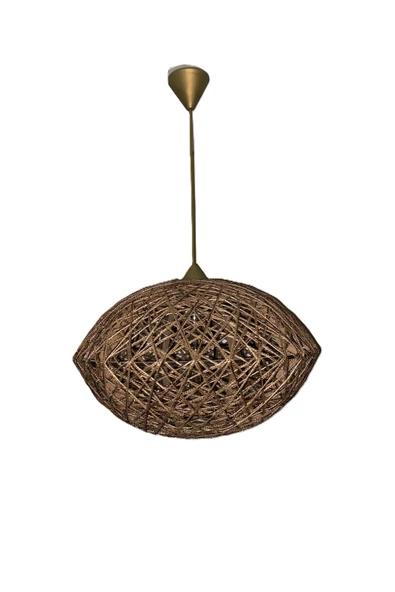 Bohem,Rustik,Modern,Jüt,Hasır,Doğal,El Yapımı Sarkıt Avize - 2