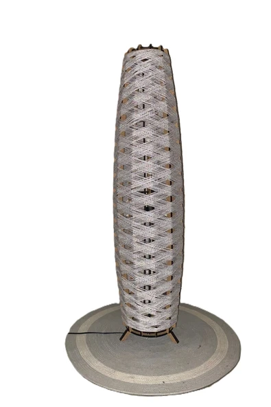 Bohem,Ahşap,Rustik,Modern,Doğal El Yapımı Lambader 125*32 - 3