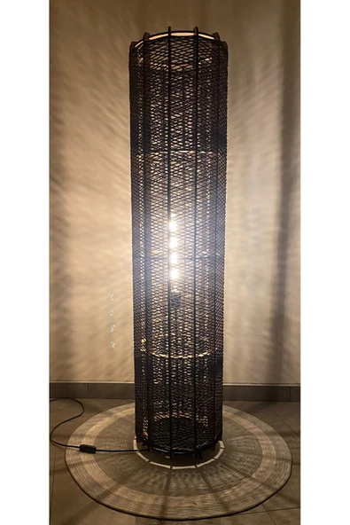 Bohem,Ahşap,Rustik,Modern,Doğal El Yapımı Lambader 135*32 - 2