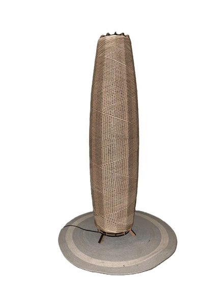 Bohem,Ahşap,Jüt,Hasır,Doğal Lambader 125*32 - 2