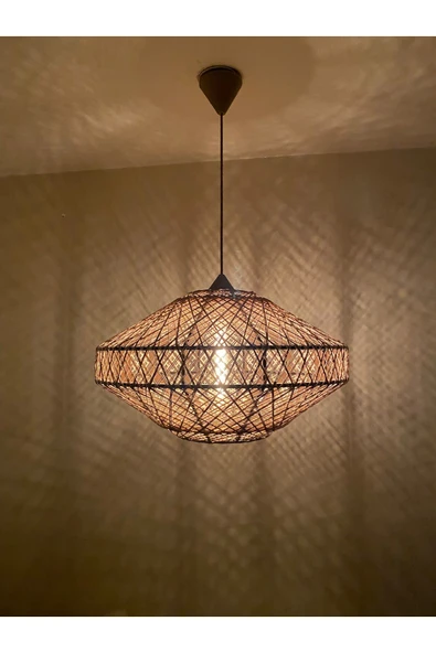 Bohem,Rustik,Modern,Jüt,Doğal,El Yapımı Sarkıt Avize - 3