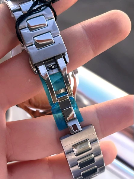 Tom Jones 3 Atm Suya Dayanıklı Çelik Kordon (Kararmaz Renk Atmaz) Erkek Kol Saati VS.BLKT.0565 - Resim 4