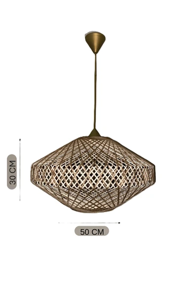 Bohem,Rustik,Modern,Jüt,Doğal,El Yapımı Sarkıt Avize - 5