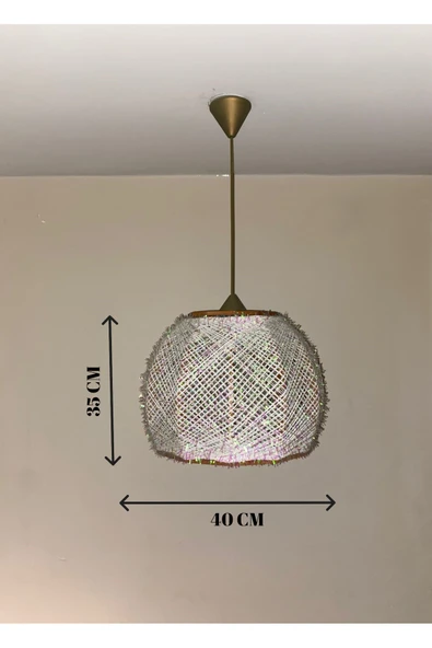 Bohem,Rustik,Modern,Doğal,El Yapımı Sarkıt Avize - 4