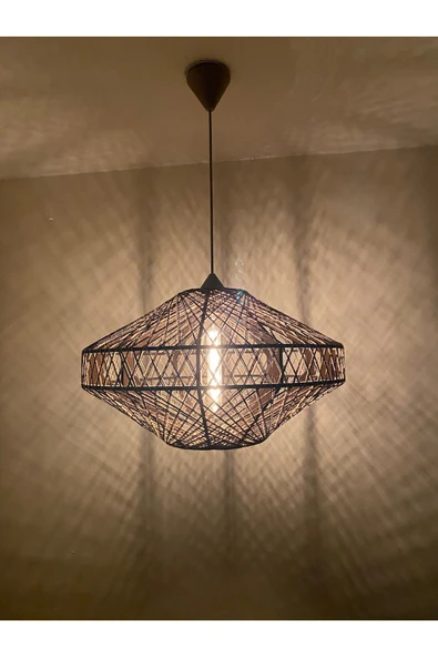 Bohem,Rustik,Modern,Jüt,Doğal,El Yapımı Sarkıt Avize - 7