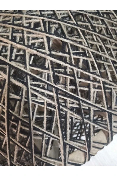 Bohem,Rustik,Modern,Hasır,Jüt,Doğal,El Yapımı Sarkıt Avize - 4