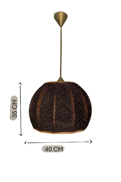 Bohem,Rustik,Modern,Doğal,El Yapımı Sarkıt Avize - 4