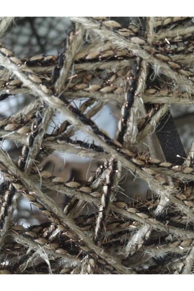 Bohem,Rustik,Modern,Jüt,Hasır,Doğal,El Yapımı Sarkıt Avize - 3