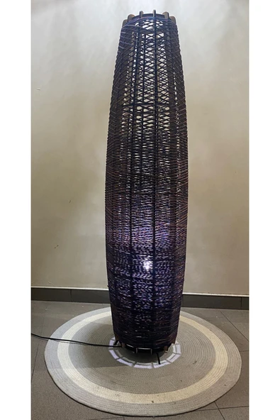 Bohem,Ahşap,Rustik,Modern,Doğal El Yapımı Lambader 125*32 - 3