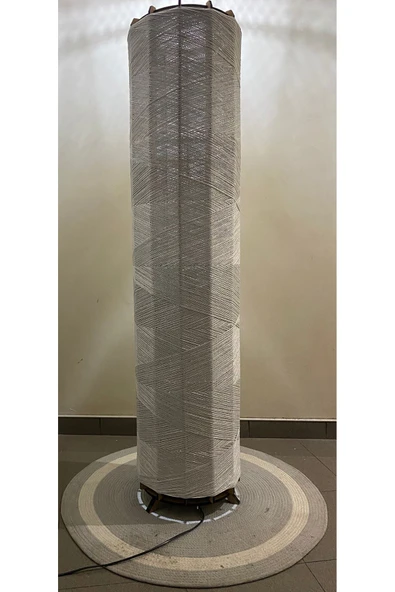 Bohem,Ahşap,,Doğal El Yapımı Lambader 135*32 - 3