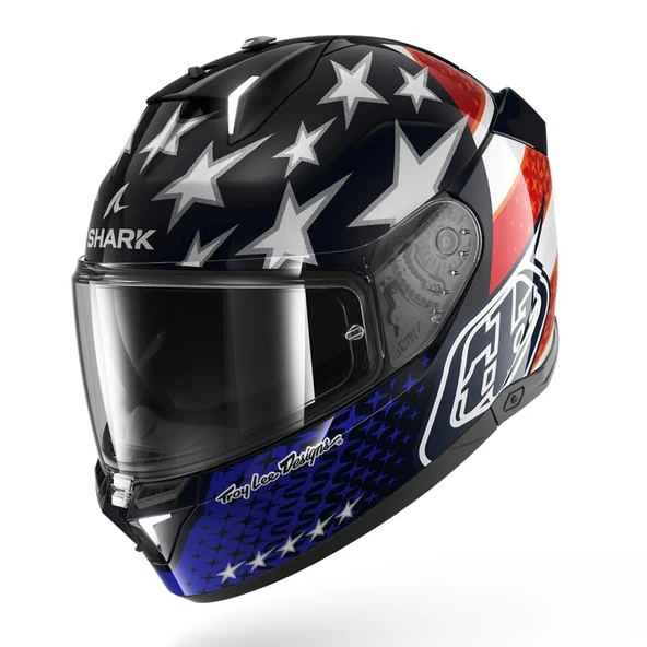 SHARK SKWAL İ3 US FLAG LACİ KIRMIZI BEYAZ KAPALI KASK ürün görseli 1
