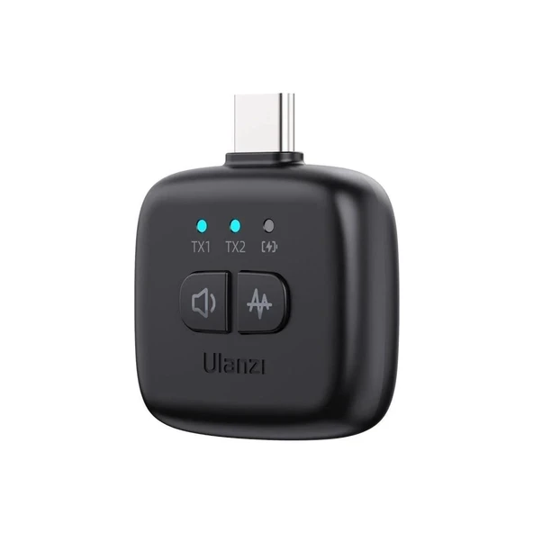 Ulanzi A30 Tiny 2 Kişilik Mikrofon Seti - Siyah - Resim 2
