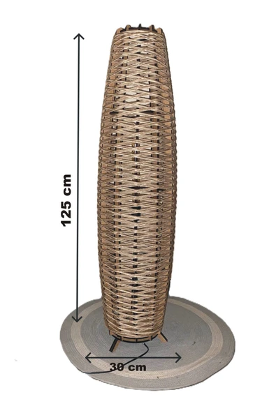 Bohem,Ahşap,Jüt,Hasır,Doğal Lambader 125*32 - 7