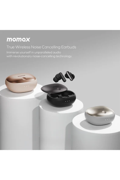 MOMAX BT13L 1-VIBE LITE TRUE WIRELESS NOISE CANCELLING EARBUDS TİTANİUM - 5