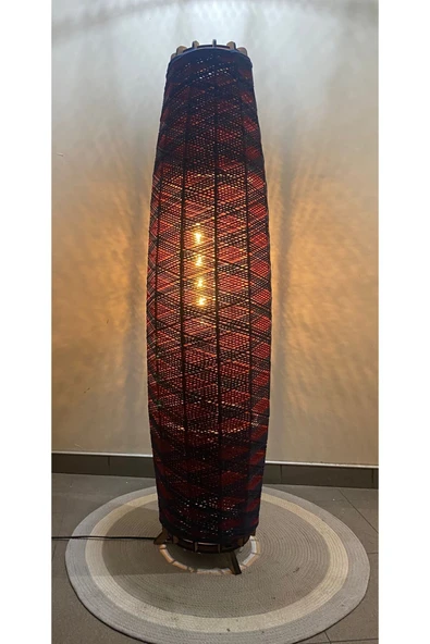 Bohem,Ahşap,Rustik,Modern,Doğal El Yapımı Lambader 125*32 - 4