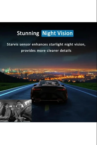 1080P Full HD 1296P Wifi HD Araç Kamerası Black Box Araç İçi Kamera Video ve Fotoğraf Kaydedici - Resim 4