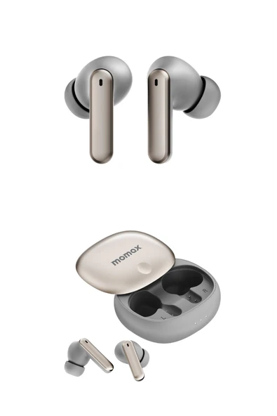 MOMAX BT13L 1-VIBE LITE TRUE WIRELESS NOISE CANCELLING EARBUDS TİTANİUM - 2