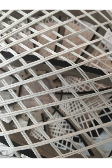 Bohem,Rustik,Modern,Jüt,Hasır,Doğal,El Yapımı Sarkıt Avize - 2