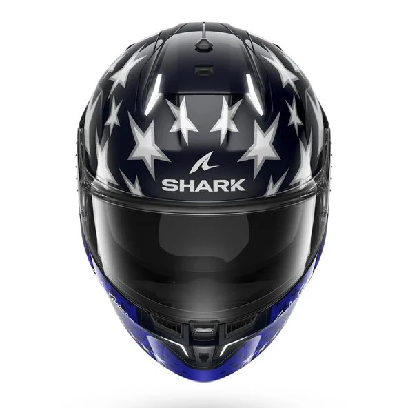 SHARK SKWAL İ3 US FLAG LACİ KIRMIZI BEYAZ KAPALI KASK - Resim 3