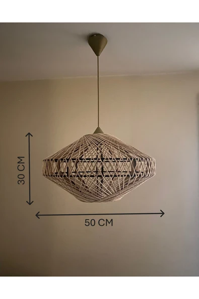 Bohem,Rustik,Modern,Jüt,Doğal,El Yapımı Sarkıt Avize - 6