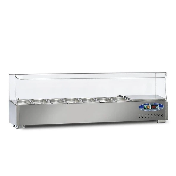 Dampak Soğutmalı Set Üstü Salad Bar 7 Küvet 150 x 35 x 40 (cm) ürün görseli