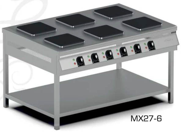 Pimak Taban Raflı 4 Gözlü Elektrikli Ocak ürün görseli 1