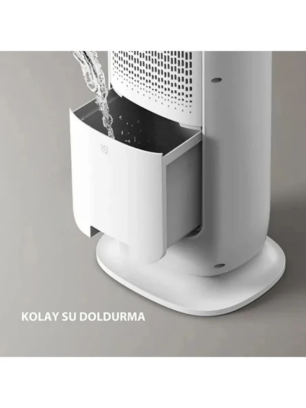 Airpoll HF01 Uzaktan Kumandalı Mobil Isıtıcı ve Soğutucu Buharlı Fan - Resim 4
