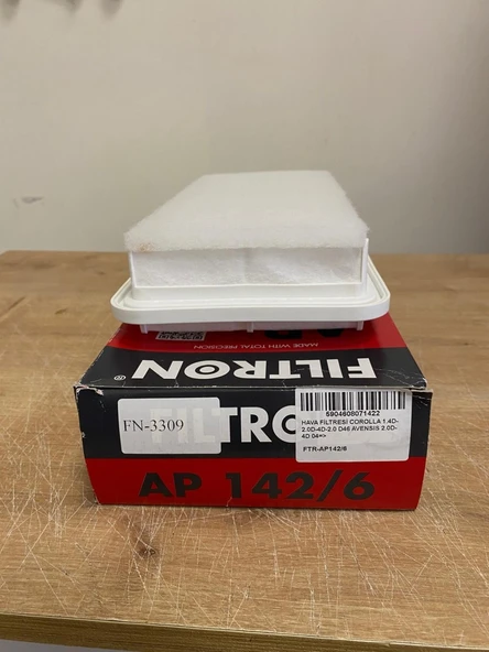 Filtron AP142/6 Hava Filtresi Corolla 1.4 D4D (2004-2007) / Avensis 2.0 D4D (2003-2007) 178010G010 1780127020