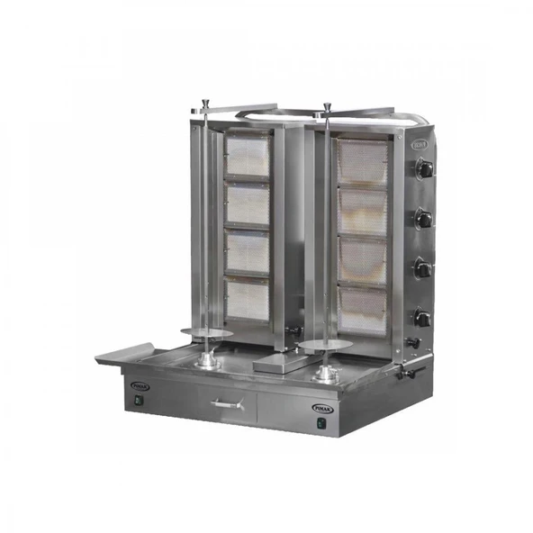 Pimak Doğalgazlı Alt Motorlu Çiftli Döner Makinesi 4 + 4 Radyanlı ürün görseli 1