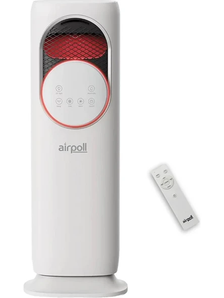 Airpoll HF01 Uzaktan Kumandalı Mobil Isıtıcı ve Soğutucu Buharlı Fan - Resim 2