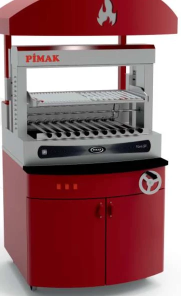 Pimak Elektrikli Asansörlü Izgara 11 + 1 Şiş 108 x 106 x 215 (cm) ürün görseli 1