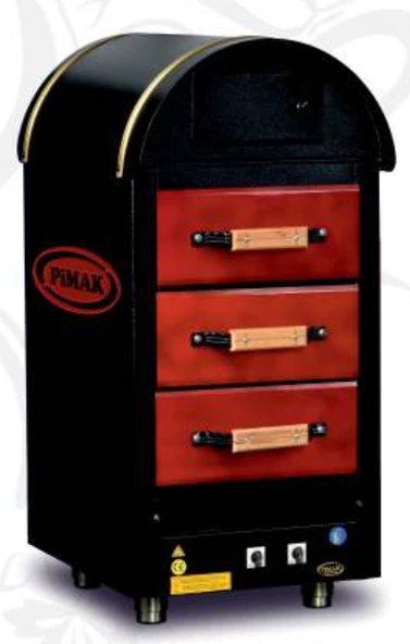 Pimak Tüplü Kumpir Fırını 3 Çekmeceli ürün görseli 1