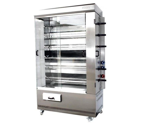 Pimak Kollu Piliç Makinesi 6 şiş 30 Piliç Doğalgazlı ürün görseli 1