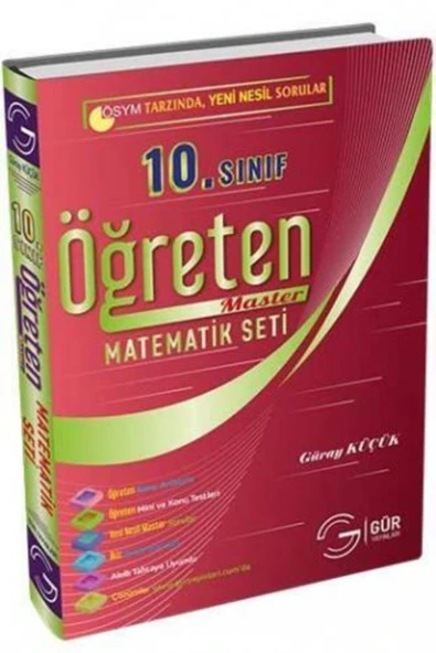 kitapzum 10. Sınıf Öğreten Master Matematik Seti Gür Yayınları Gür Yayınları 179082