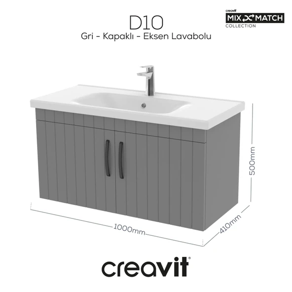 D10 100cm.KPK.Lav.Dlp.ML.GRI.LK.GRI - Resim 3