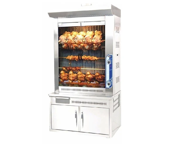 Pimak Dökümlü Piliç Makinesi Tüplü 6 + 5 Şiş 55 Piliç 120 x 80 x 200 (cm) ürün görseli 1