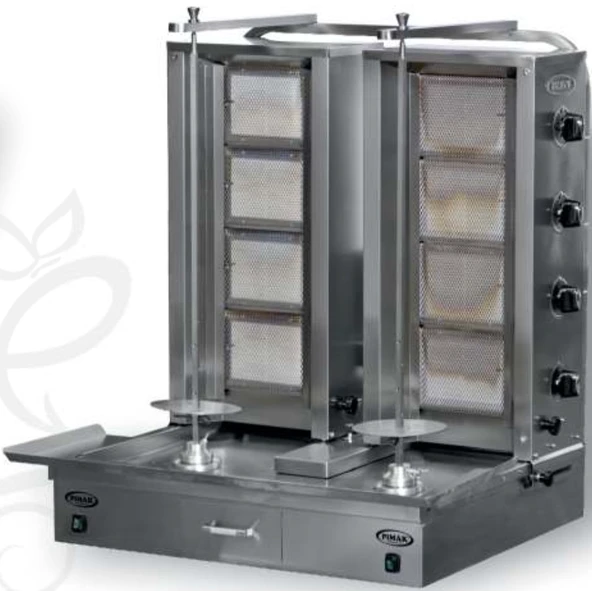 Pimak Doğalgazlı Alttan Motorlu Çiftli Döner Makinası 4 + 4 Gözlü ürün görseli 1