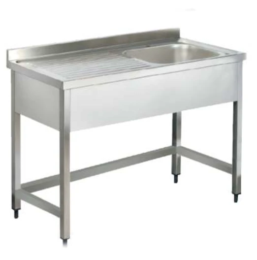 Pimak Tek Evyeli Taban Rafsız Tezgah 60 x 60 x 85 (cm) ürün görseli 1