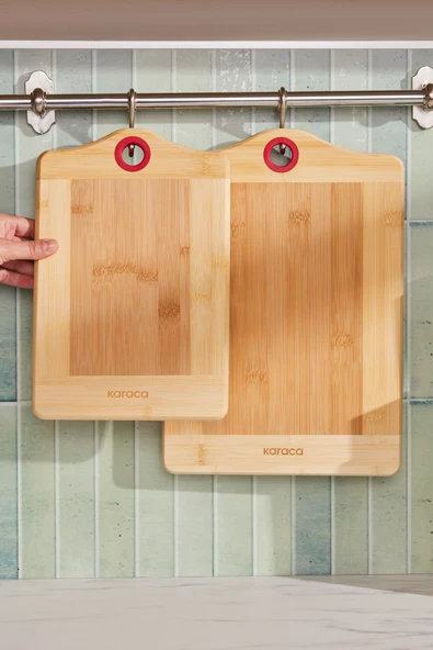 Lara 2'li Bambu Kesme Tahtası 30/36 cm - Resim 3