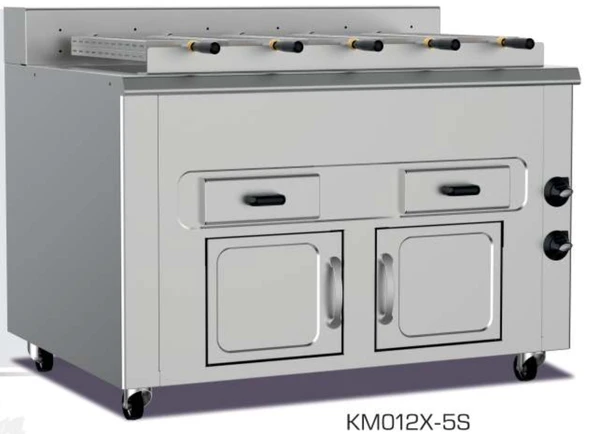 Pimak Yatay Piliç Makinesi 5 şiş Kömürlü ürün görseli 1