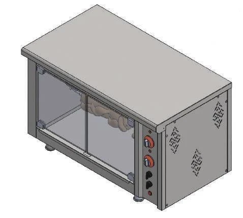 Himaksan Set Üstü Piliç Çevirme Makinesi Elektrikli (Üç şiş Dokuz piliç) ürün görseli 1