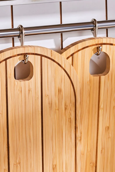 Leyla 2'li Bambu Kesme Tahtası 28/33 cm - Resim 3