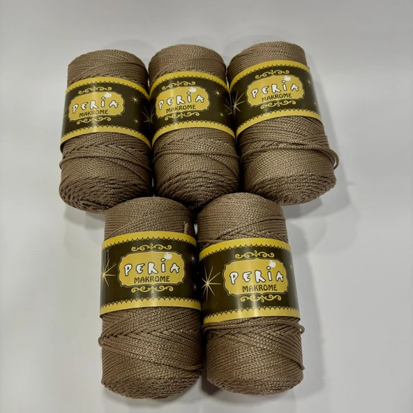 ( 5 adet ) Polyester Makrome İpi 1040 Vizon