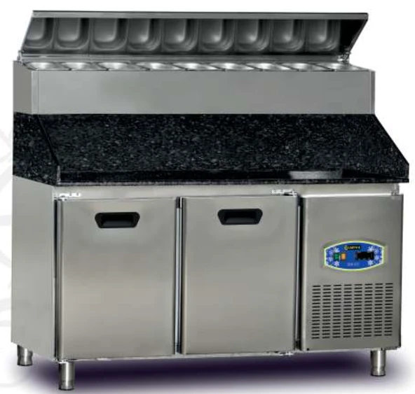 Dampak Pizza Hazırlık Buzdolabı Yüksek Model Üç Kapılı 450 litre 200 x 70 x 133 (cm) ürün görseli