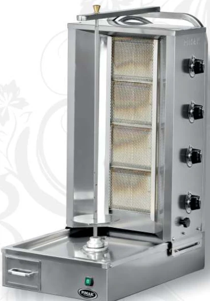 Pimak Doğalgazlı Alt Motorlu Döner Makinası 3 Radyan ürün görseli