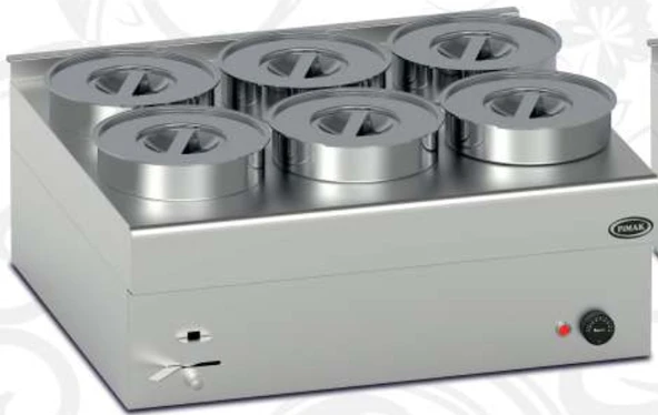 Pimak Elektrikli Sos Benmarisi 6'lı 72 x 65 x 35 (cm)