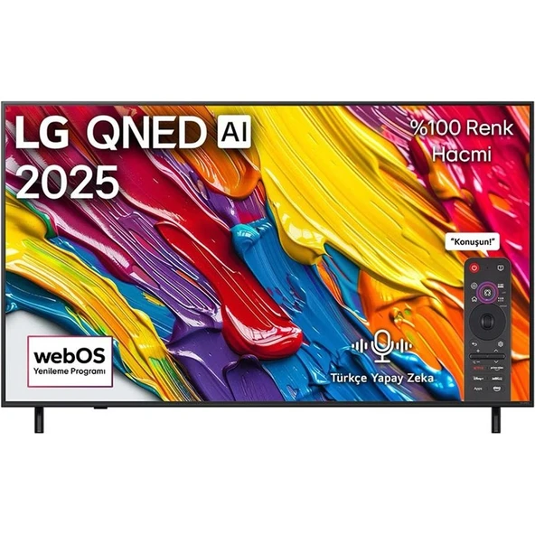 LG 65QNED82A6B 65'' 164 Ekran Uydu Alıcılı 4K Ultra HD webOS QNED TV