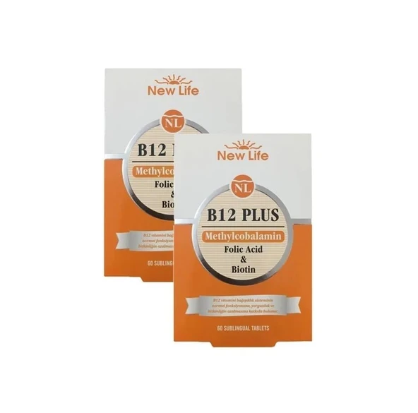 NewLife B12 Plus 60 Dil Altı Tablet - 2 ADET- SKT:10/2027 ürün görseli 1