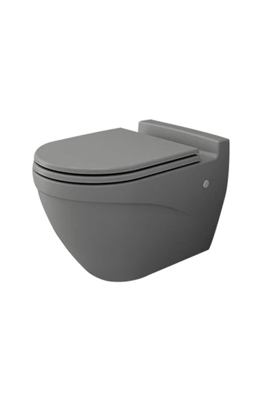 Taormina Arch Asma Klozet Mat Gri Kapak Hariç 1012-006-0128